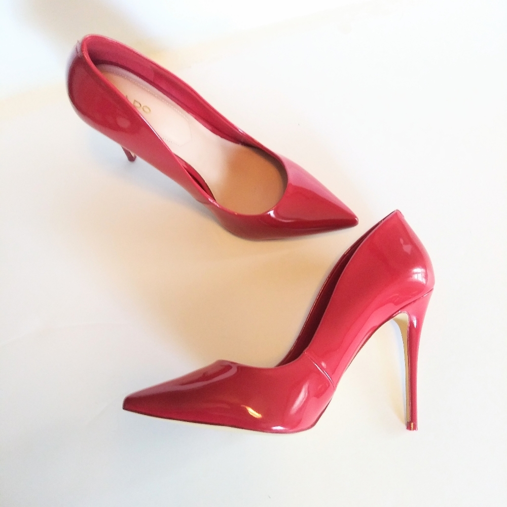 Red Aldo stilettos size 9
